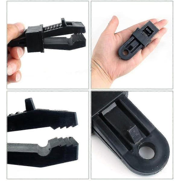 12-pack Clip-On Presenningsklämmor Markisklämmor Set Fällklämmor Käkar Tält