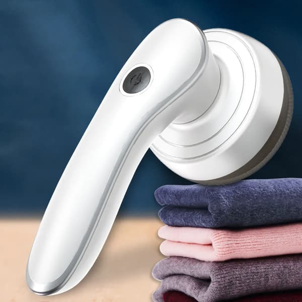 Elektrisk fnugfjerner, tøjrenser, stofbørste, genopladelig USB fnugfjerner, fnugfjerner, hvid