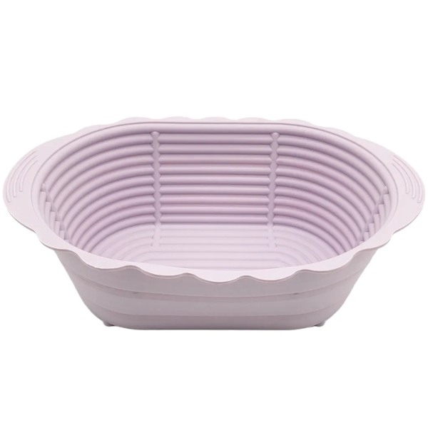 Brød Bagning Fermentering Kurv Silikone Foldbar Fermentering Kurv Rund Brød Madlavning Kurv