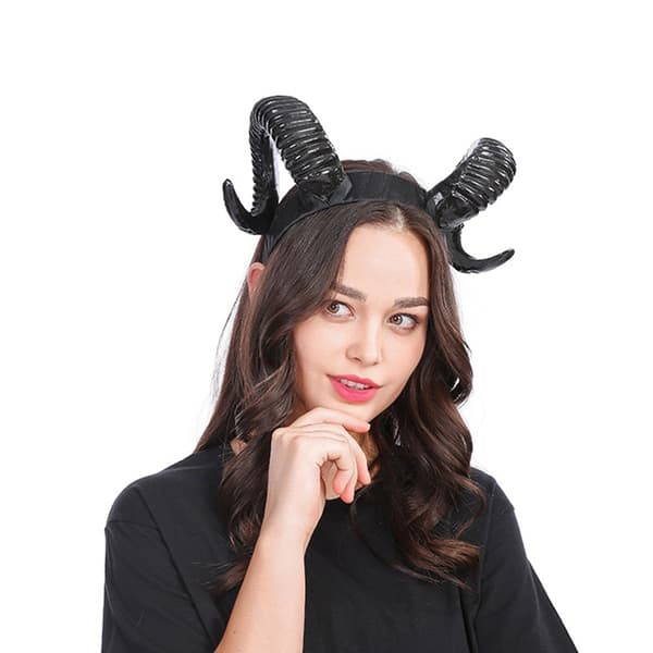 Halloween djævle hovedbeklædning dekoration, sort