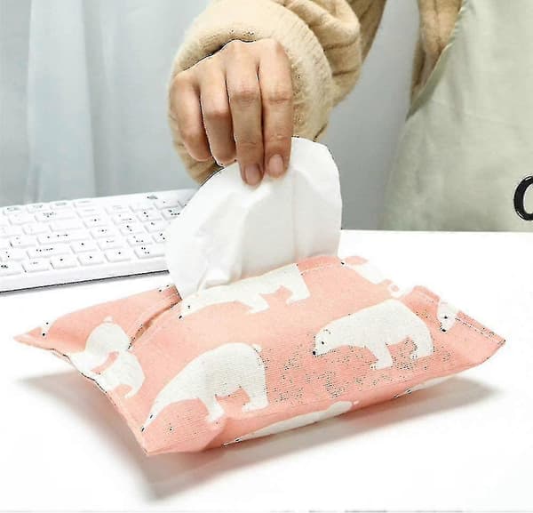6-delt servietposeholder, serviet- og servietholder, servietopbevaringsboks, aftagelig