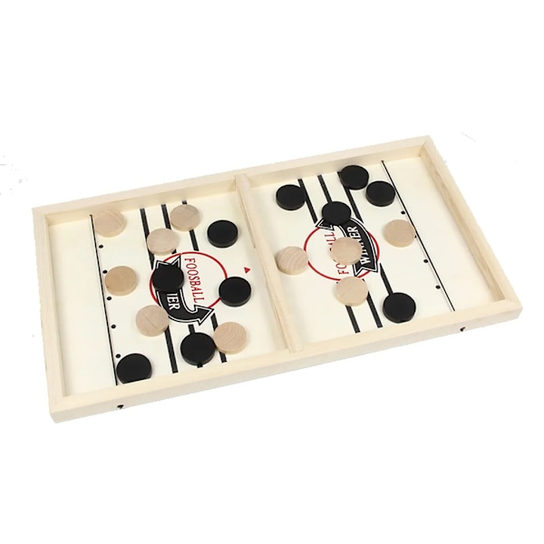 Snabbt Sling Puck-spel, roligt trä-Sling Puck Winner Board Game Board Game Table Förälder-barn Interaktivt leksaksspel för vuxna