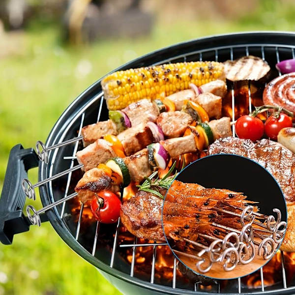 Grillbrett for grilling, campingutstyr, sølv