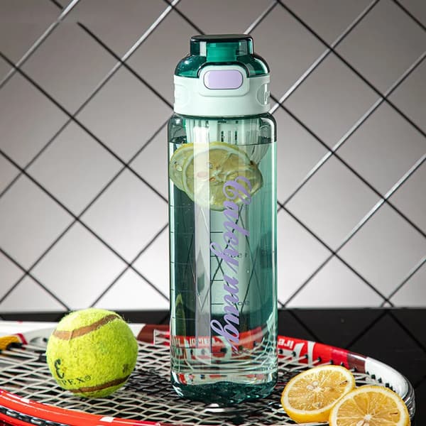 1000ml dricksflaska sportflaska vattenflaska dryckesflaska dricksflaska med filter, grön