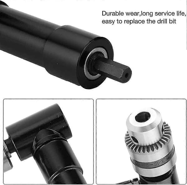 90° Rätvinklig Borrchuck – 1-10mm Nyckellös Hörnadapter