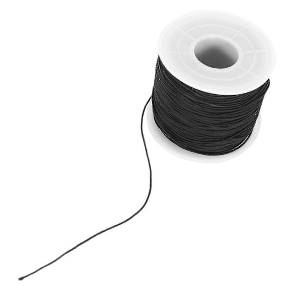 Elastisk snor til armbånd, perler og syning (sort)