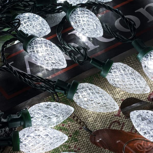 5M 50-LED Lyslenke – 8 Moduser Vanntett Hvit Innendørs/Utendørs