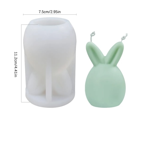 1 st kanin silikonform gjutform, kaninform, kaninbakform