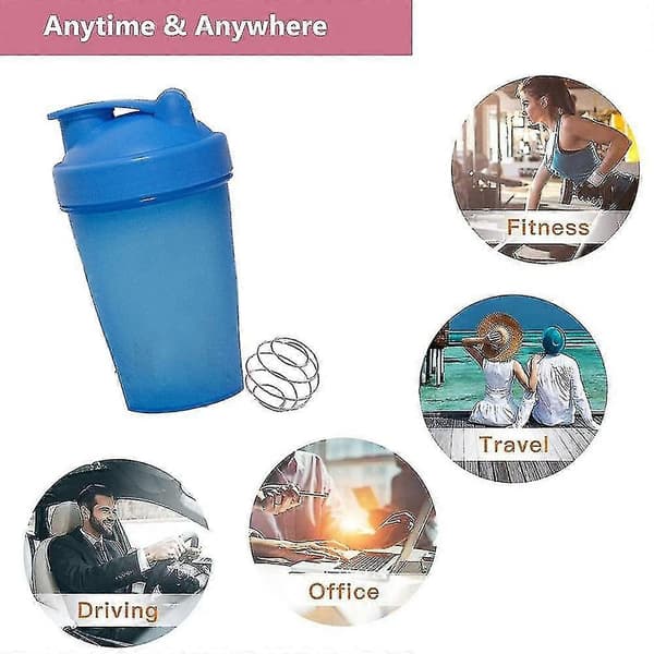 [4-pakke] 20-ounce shakerkopper med blenderkugler