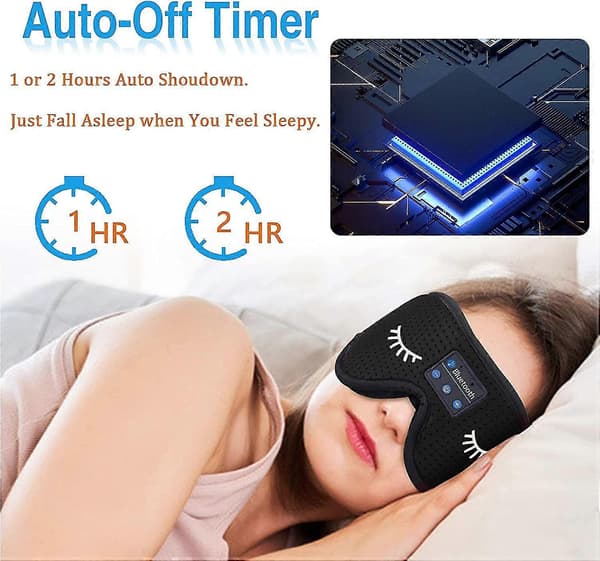 Bluetooth Sömnmask Trådlösa Sömnhörlurar