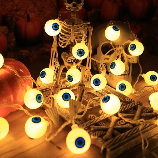 Halloween LED Øjeæble Lys Kæde, 3m
