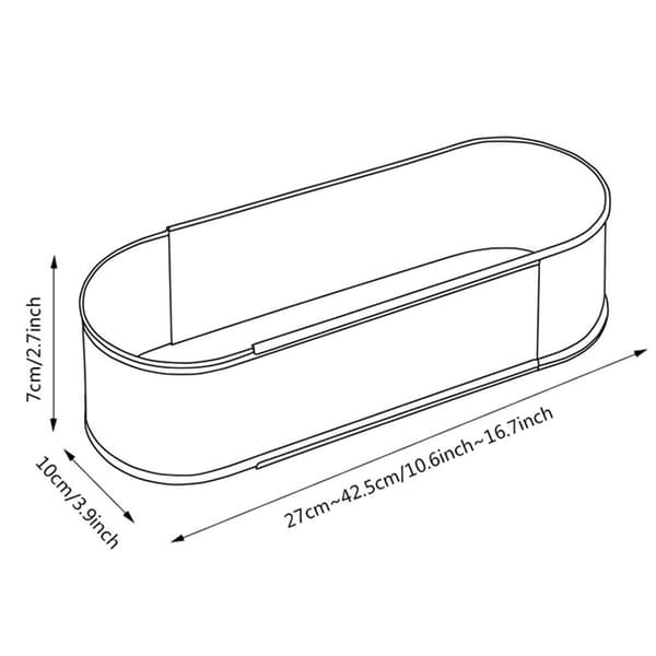 Justerbar Oval Brødform i Rustfritt Stål – Jule-/Brødkakeform for Helårs Baking