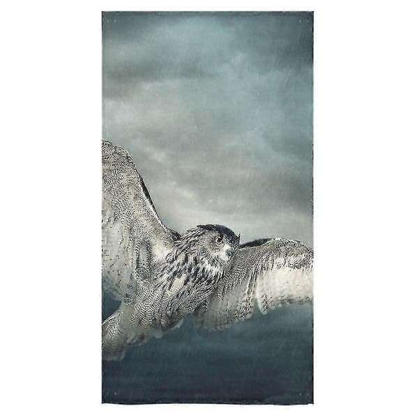 Flygande Uggla badhandduk, handduk, duschhandduk 75x140 cm
