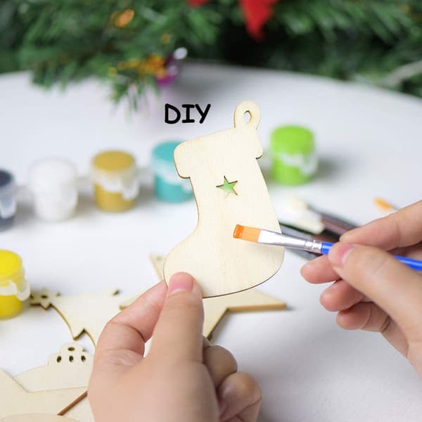 80 DIY juletrepynt i tre, 8 stiler