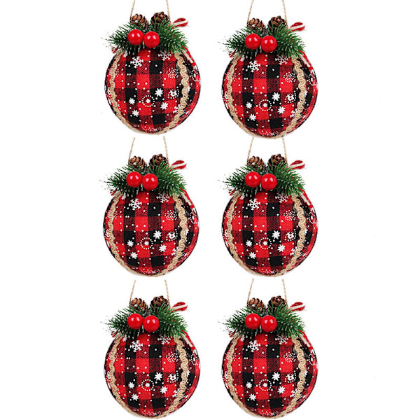 Julepynt, 6 julekuleornamenter