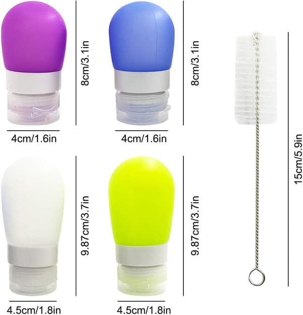 Salladsdressingbehållare, 4, 38 ml och 60 ml förpackningar
