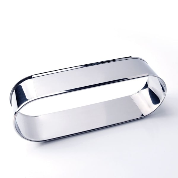 Justerbar Oval Brødform i Rustfritt Stål – Jule-/Brødkakeform for Helårs Baking