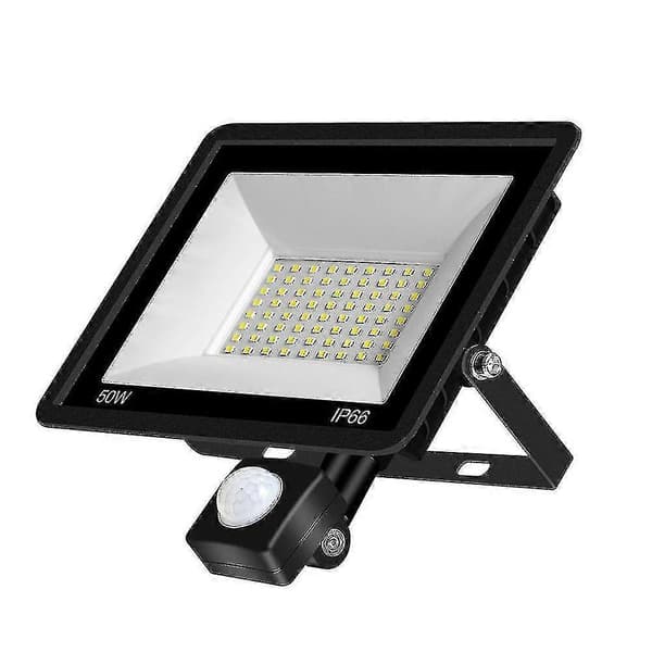 50w LED Flomlys Bevegelsessensor Vanntett 180-240v LED