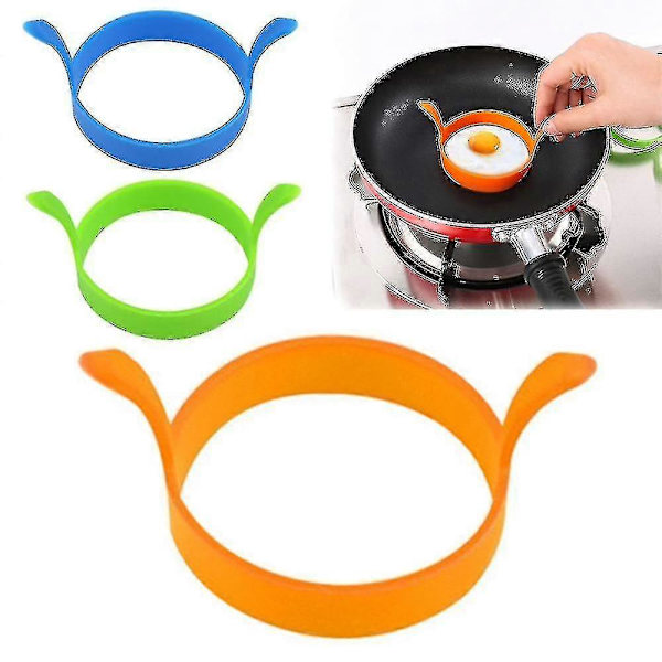 Frokostomelett, silikon eggform 1 stk oransje