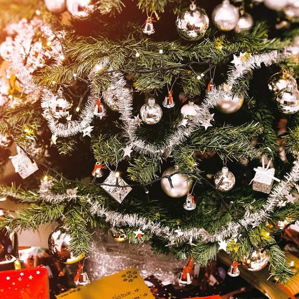24-pack 3 cm Silver Shatterproof Ornaments – Matt/Guld Plastkulor