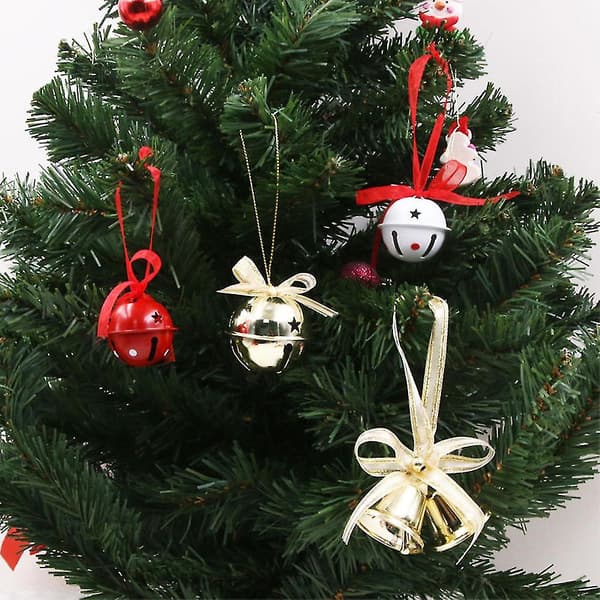 12 stk. Julepynt Metallbjelleanheng, Sleigh Bells Vinterdekorasjon Juleutstyr