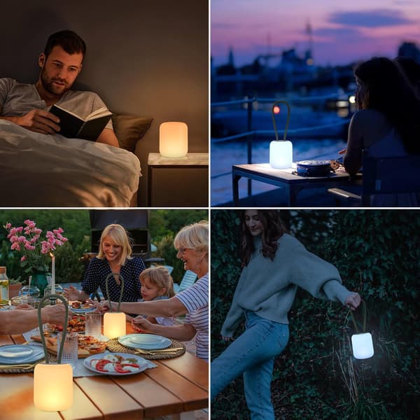 Bærbar utendørs hengende campinglampe