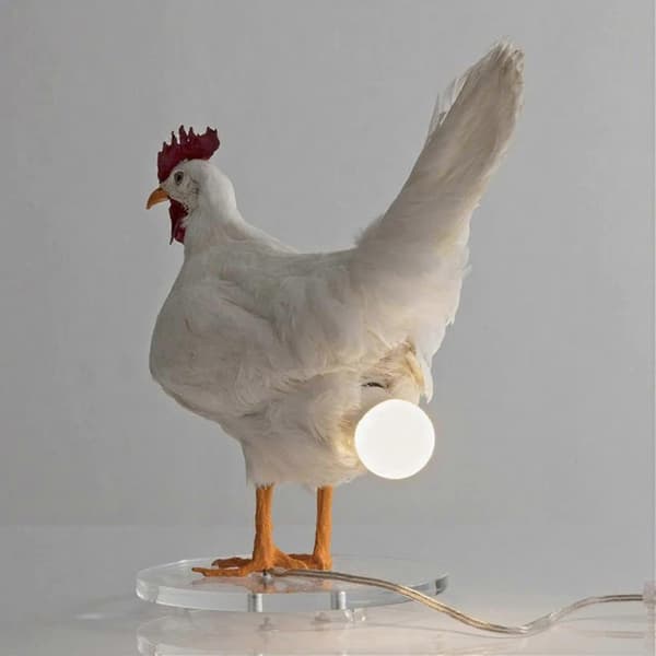 LED kyllingeæg natlampe dyreprøve æg bordlampe