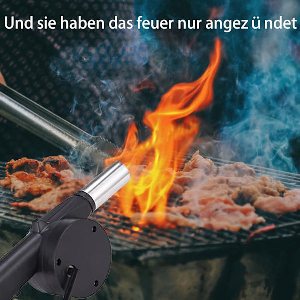 BBQ-blæsergrillblæser, udendørs grillværktøj, sort