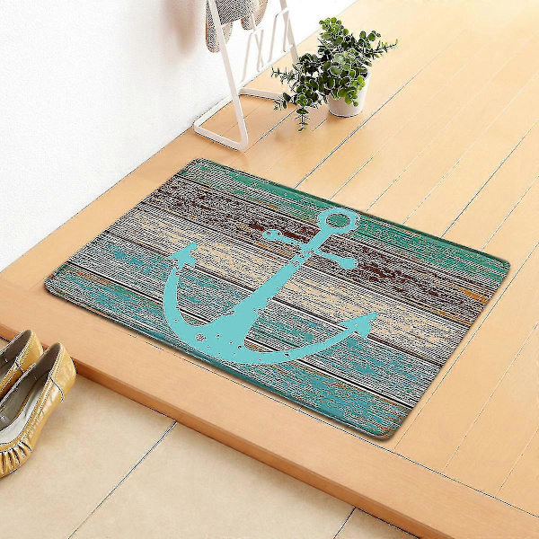Dørmåtte Badeværelsesmåtte Skridsikker Brusemåtte Hurtigtørrende Måtte, 40x60 cm
