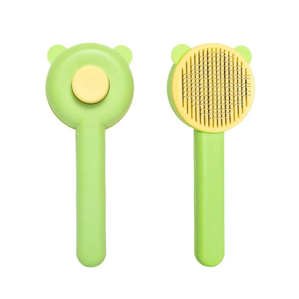 Pet Dog Brush, Hair Remover Needle Comb Professional Pet Grooming Comb for Cats and Dogs, Yellow