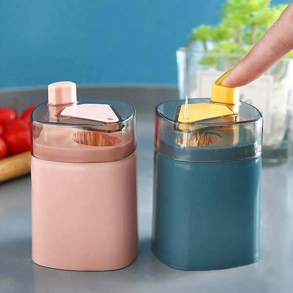 Automatisk tandpetarehållare, tandpetare dispenser, bärbar tandpetare låda, köksbordstillbehör