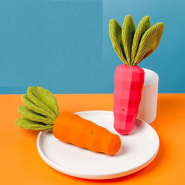 Hundleker, tyggeleker, hundleker, lydleker, hundleker for store og mellomstore hunder (rød)