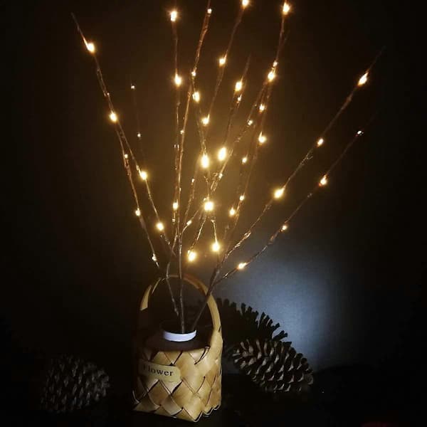 3-pakke (76 cm) LED dekorative lysende juletræs grene