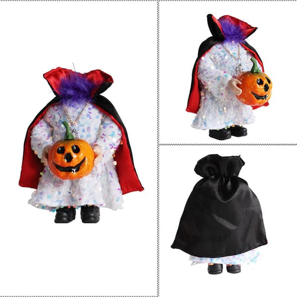 Halloween hodeløs gresskardukkefigur, 2 stk