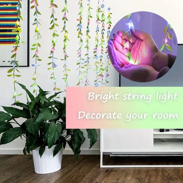 LED-pilsträng med pilblad, USB-strömförsörjning, 8 lägen