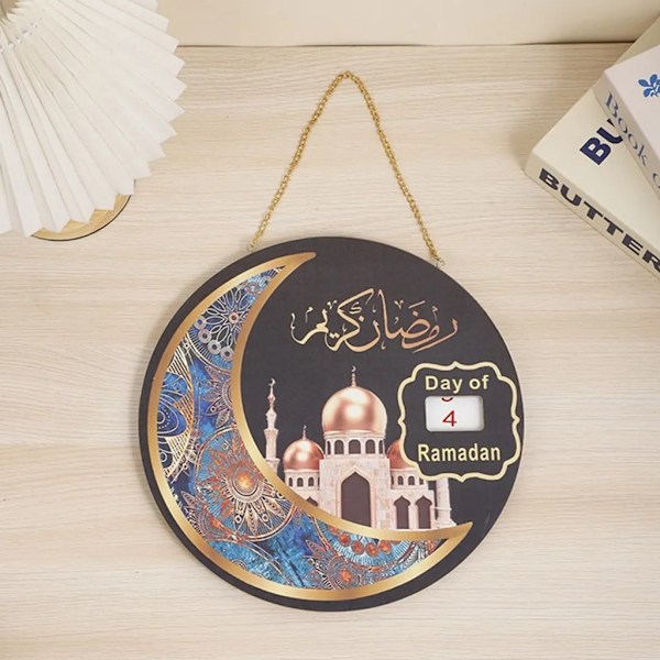 Ramadan-kalender i trä, DIY-adventskalender för hemmahängning, Ramadan-dekorationer
