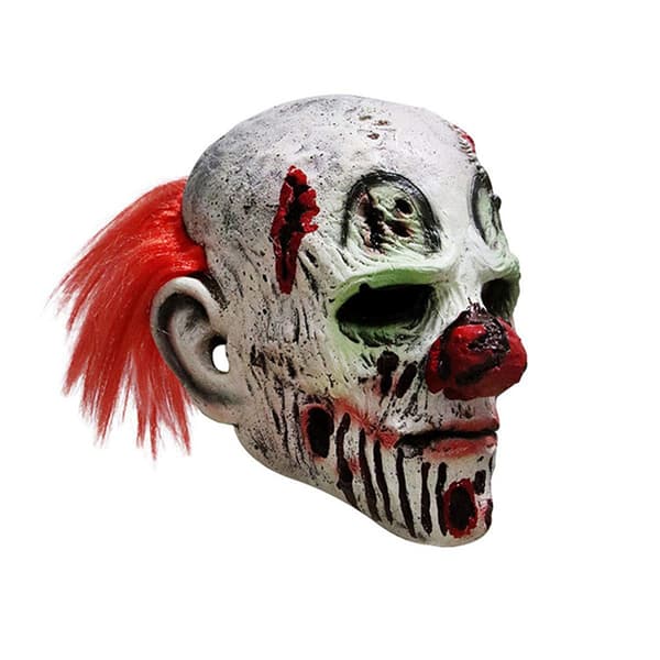Halloween läskig clownmask, 1 styck