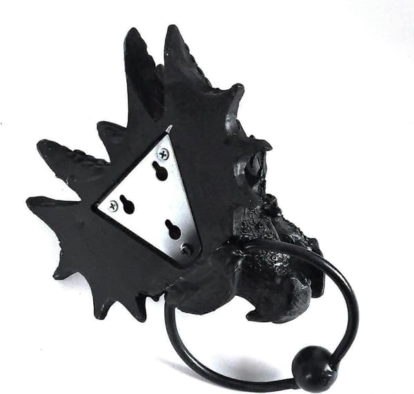 Drage dørring 23,5 cm (svart (1 stk))