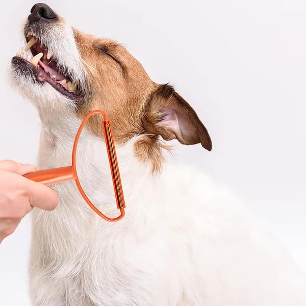 2 stk. fnugfjerner, bærbar fnugfjerner, kæledyrshårfjerner, genanvendelig kashmirkam, fnugfjerner (orange+blå)