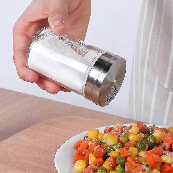 Förpackning med glas kryddflaska dispenser kryddburk köksartiklar