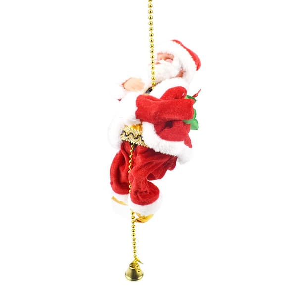 Jul Tomte Klättrande Pärlrep Elektronisk Leksak Musikdocka Barnpresent
