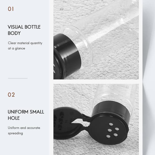 20 stk./sæt 100 ml salt peber shaker sort krydderiglas peber shaker grill krydderi køkken
