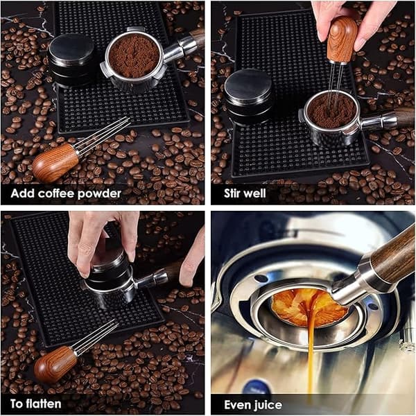 Kaffepulver blandeverktøy, espressoblender, kaffenåldispenser, kaffedispenser (med base)
