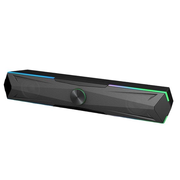 Trådløs Stereo Bluetooth-høyttaler for Skrivebord med LED-stemningslys