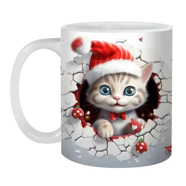 Kaffe krus, 3D julekrus, mælkekrus, tekrus, dekoration, julegave til venner
