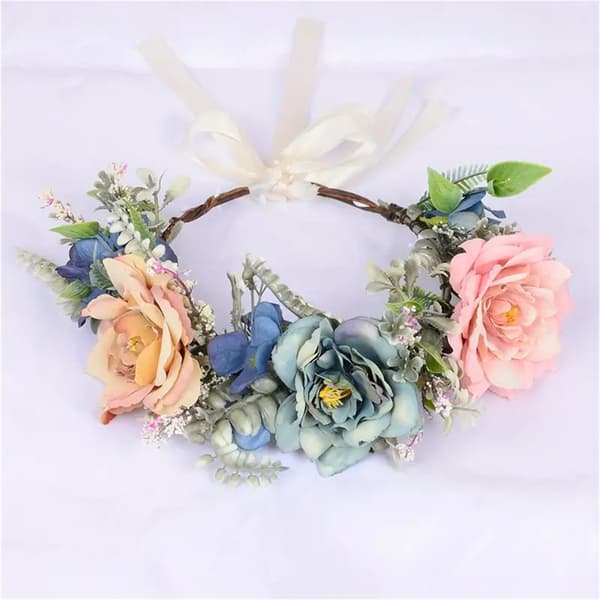 Vår- och sommarblomsterkrans, lämplig för stranden