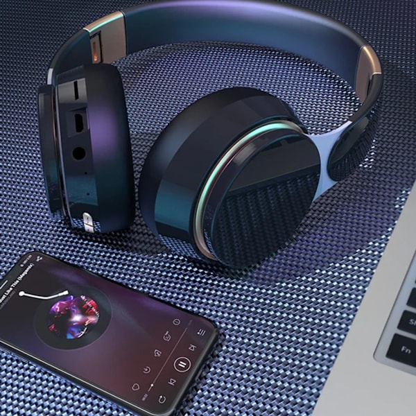 Røde Bluetooth Over-Ear Hovedtelefoner – Foldbare, Støjreducerende On-Ear med Mikrofon
