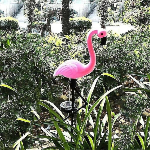 Let/bugser splinterny LED solar flamingo græsplæne havepæl landskab udendørs