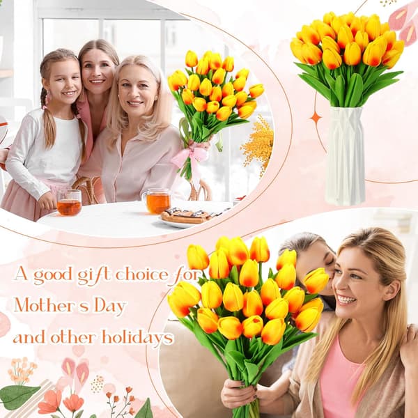 Oranssit tekotulppaanit, 30 kappaletta