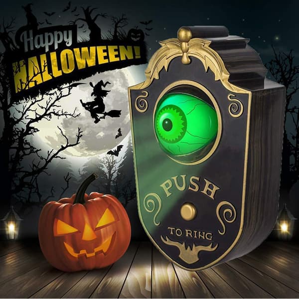 Uhæggelig Halloween Dørklokke, 1 stk